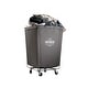 preview thumbnail 5 of 14, Seville Classics Commercial Heavy-Duty Canvas Laundry Removable Basket Hamper with Wheels, 18.25" D x 18.25" W x 27.5" H