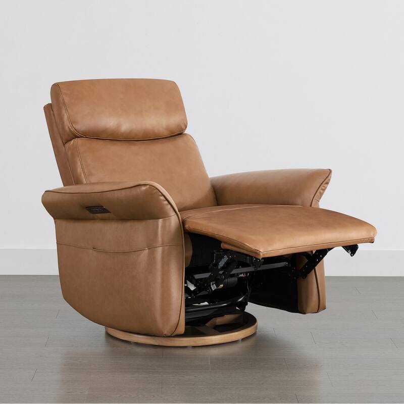 Spruce & Spring Power Swivel Recliner Chair Triple-Motor Nursery Glider