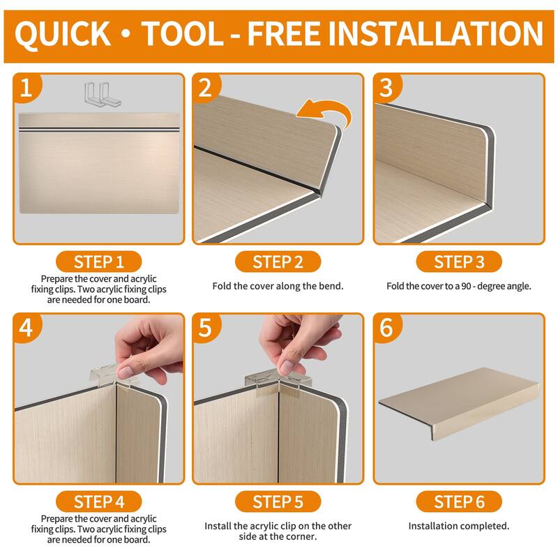 5 Pcs Wire Shelf Covers, Foamed PVC Wire Rack Covers for Removable Closet (Not Wood), Pantry Shelves for Cabinet Bathroom