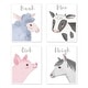preview thumbnail 1 of 4, Farm Animals Collection Wall Decor Art Prints (Set of 4) - Watercolor Farmhouse Horse Cow Sheep Pig