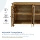 preview thumbnail 15 of 14, GDF Studio - Marseille 60" Antique Natural 4-Door Carved Accent Sideboard