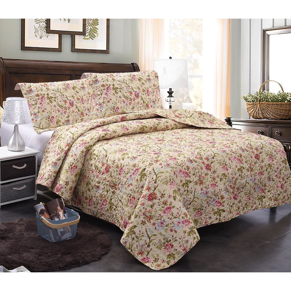 Plaid Striped Patchwork Quilt Bedding Set Reversible Coverlet,Bedspread