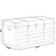 preview thumbnail 5 of 6, Rustic Large Wooden Storage Trunk with Lockable Latch