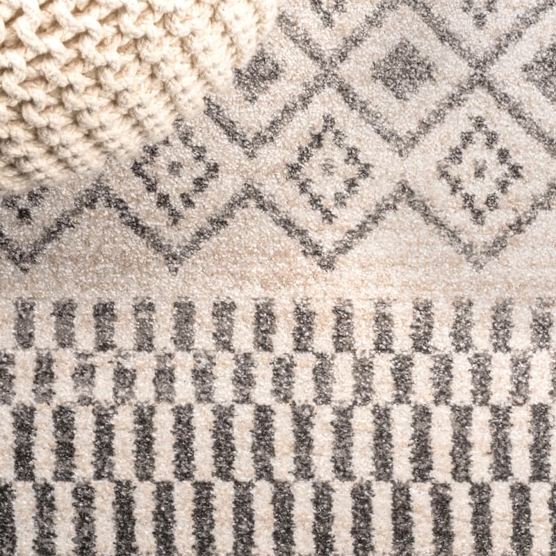 JONATHAN Y Bhalil Berber Geometric Stripe Area Rug