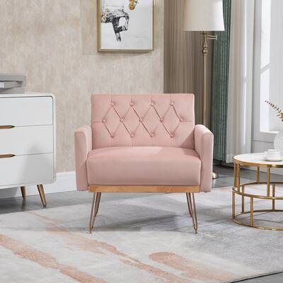 Accent Chair with Rose Golden feet
