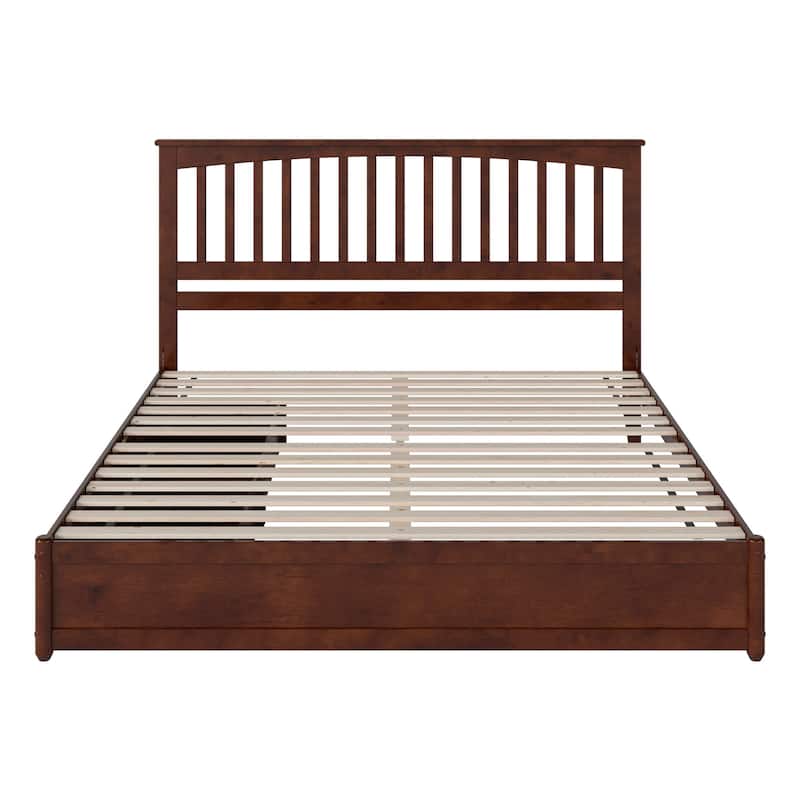 Everett Platform Bed with Panel Footboard and Storage Drawers