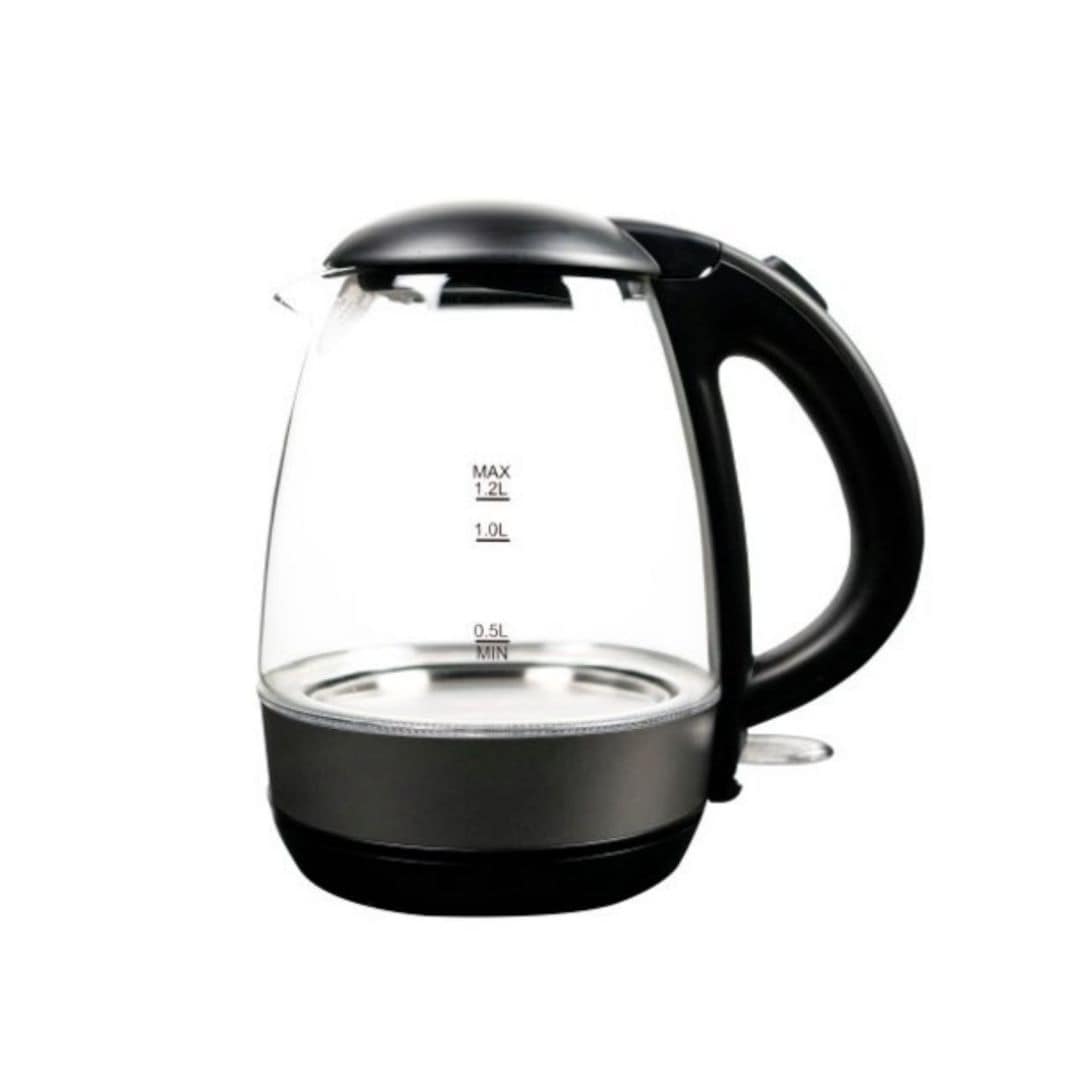 Bed Bath Beyond 1.2L Glass Kettle in Black