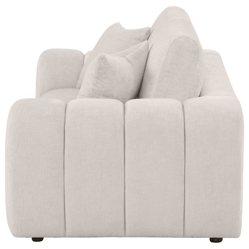 Burnett Chenille Upholstered Wide Arm Loveseat
