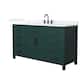 Option Green / White Quartz Top / Matte Black Hardware