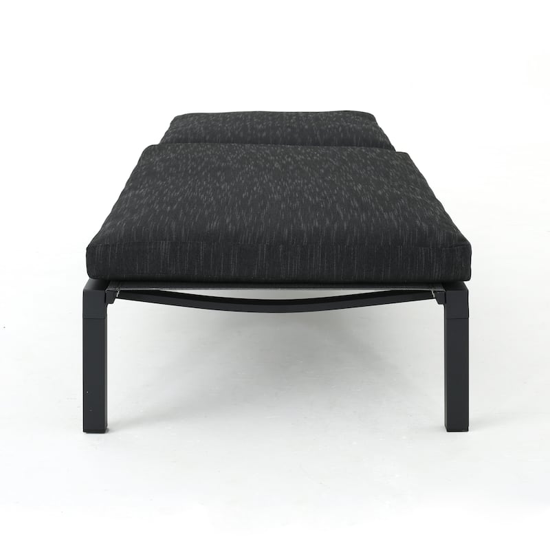 Roomfitters Adjustable Outdoor Chaise Lounge Chair with Cushion and Headrest