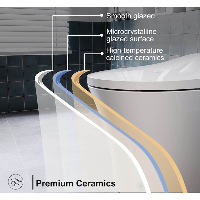 HOROW T10 One-piece Smart Toilet with Heated Seat, Pre-wet, Dual Flush - 12'' rough in