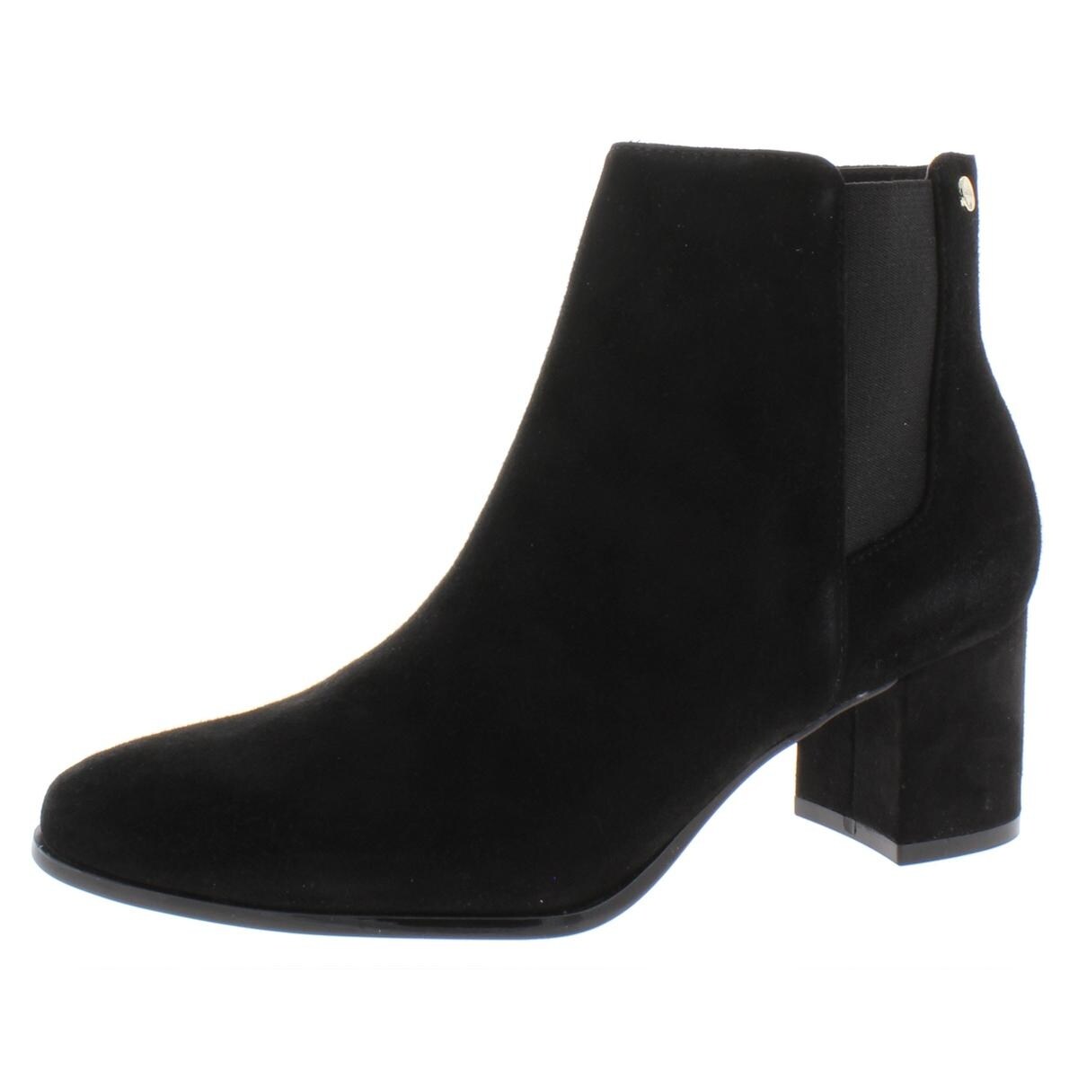 calvin klein fisa suede ankle bootie