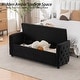 preview thumbnail 45 of 48, Storage Bench for Bedroom, 60" End of Bed Bench for King Size Bed Modern Upholstered Long Bench with Tufted Arm