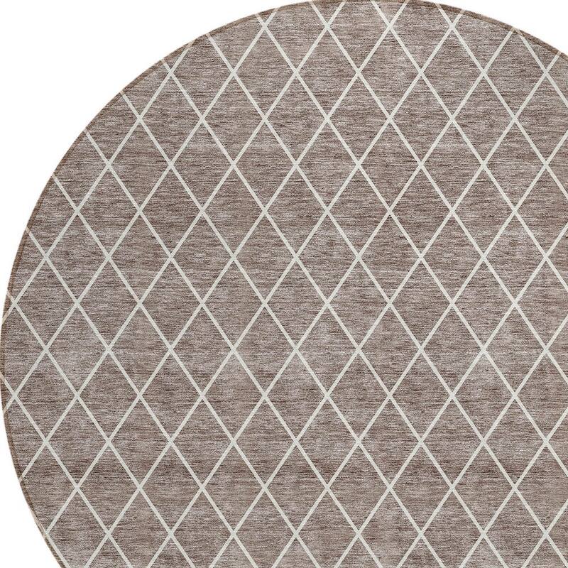 HomeRoots Geometric Transitional Rectangle Outdoor Rug