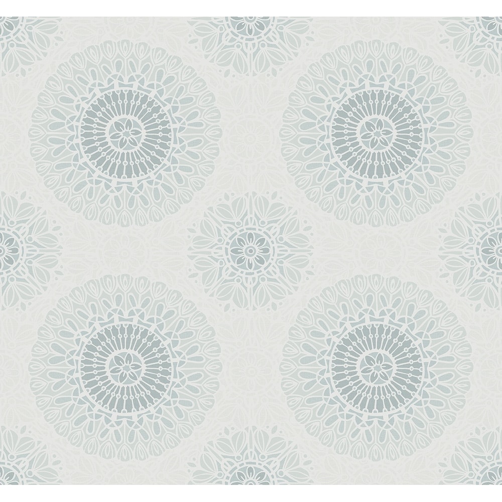 Seabrook Designs Lennox Medallions Unpasted Wallpaper