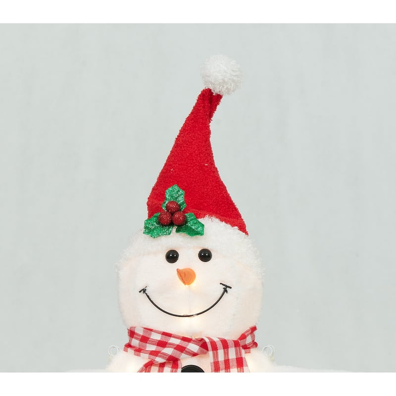 Set of 3 UL Plush Snowman Family Sculpture
