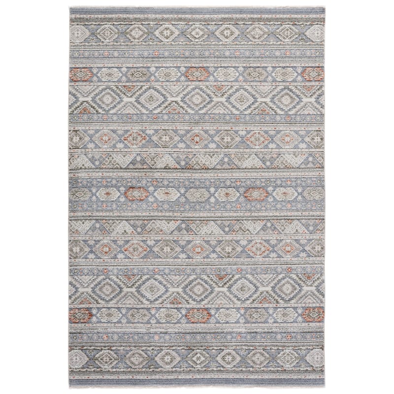 SAFAVIEH Grove Vibe Boho Tribal Rug - 4' x 6' - Blue/Ivory