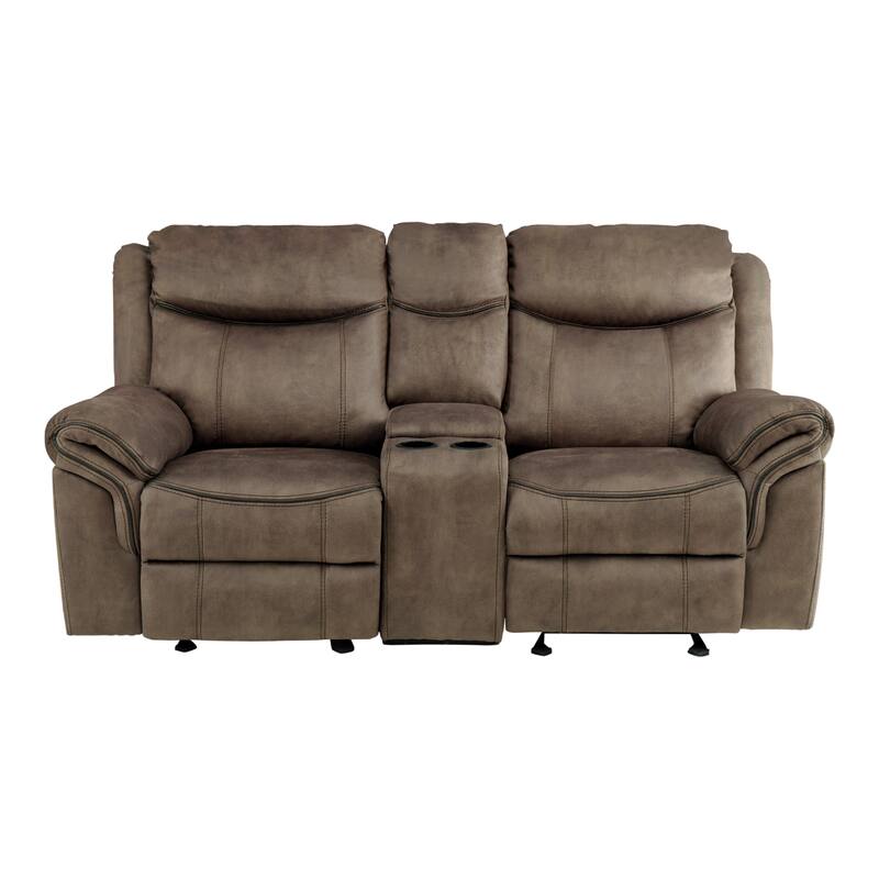 Brisa Manual Double Glider Reclining Loveseat