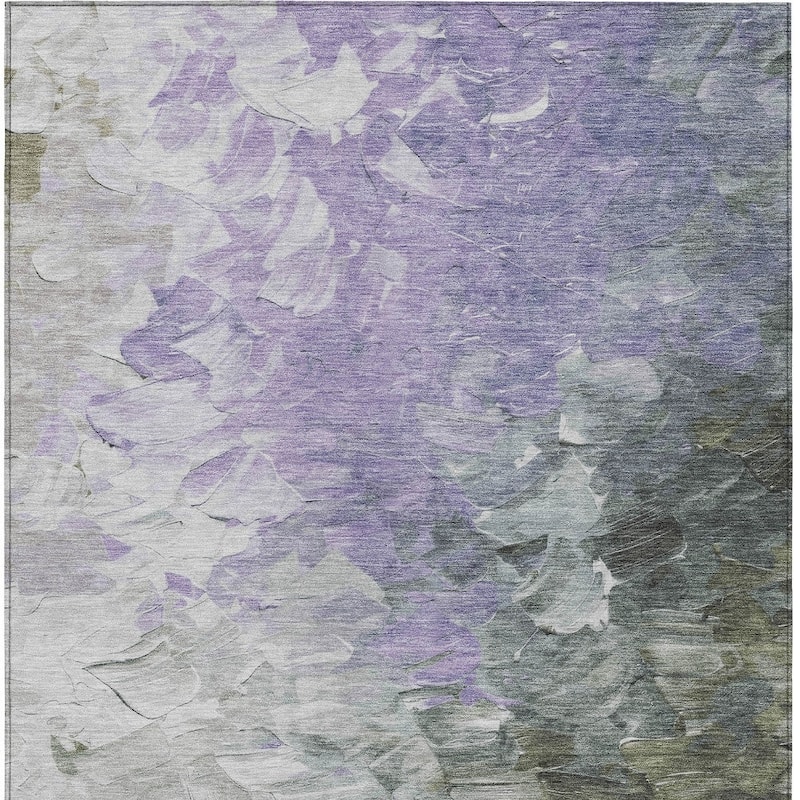 HomeRoots Abstract Transitional Rectangle Outdoor Rug