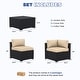 preview thumbnail 159 of 179, AOXUN Fire Pit Conversation Set Rattan Sofa Set Outdoor Furniture With Cushions