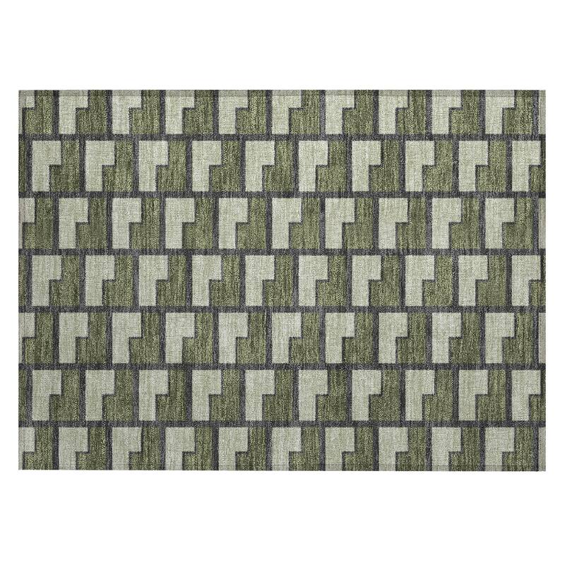 Machine Washable Indoor/ Outdoor Modern Cody Chantille Rug