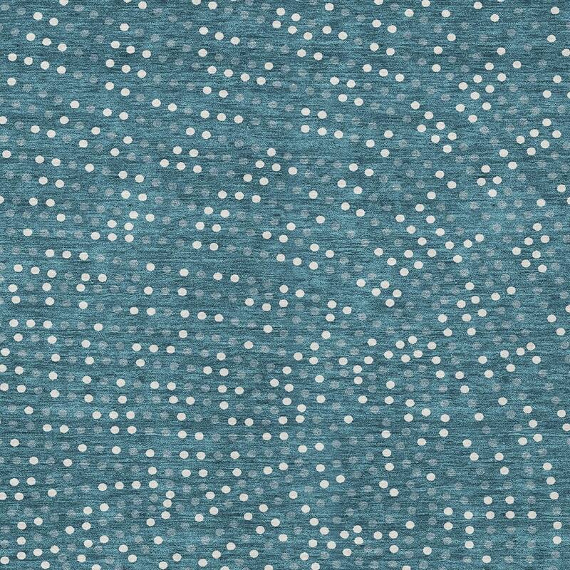 HomeRoots Polka Dot Transitional Rectangle Outdoor Rug