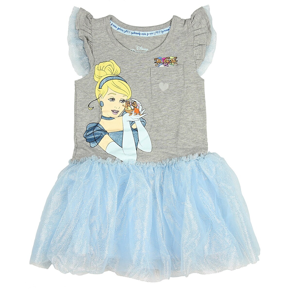Shop Happy Threads Disney Girls Cinderella Ruffle And Tulle Dress