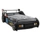 preview thumbnail 13 of 17, Twin Kids Racing Car Floor Bed with LED Night Light, Safety Guardrail, and Sturdy Wood Slat Support
