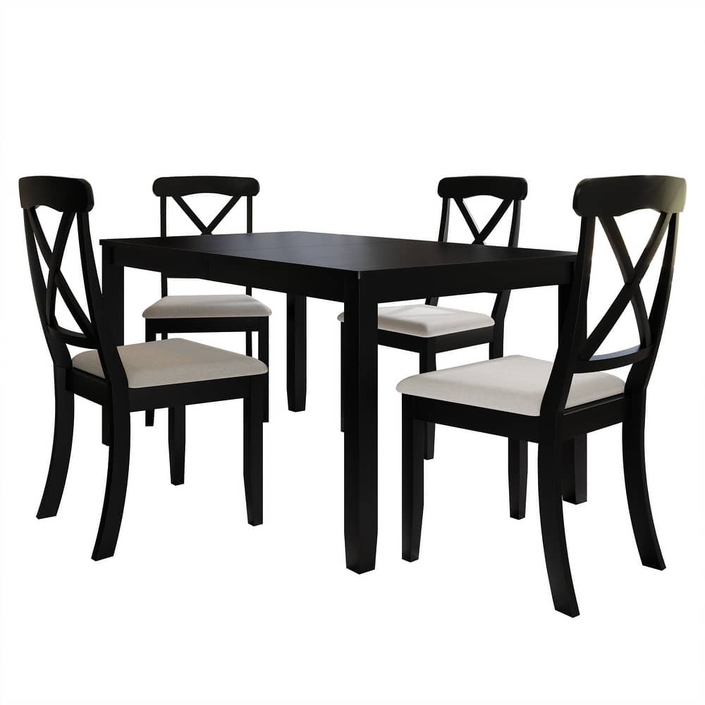 CraftPorch Farmhouse Style 5-piece Wooden Dining Set