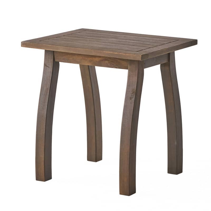 SELMA Solid Acacia Wood Accent Table - Weather-Resistant