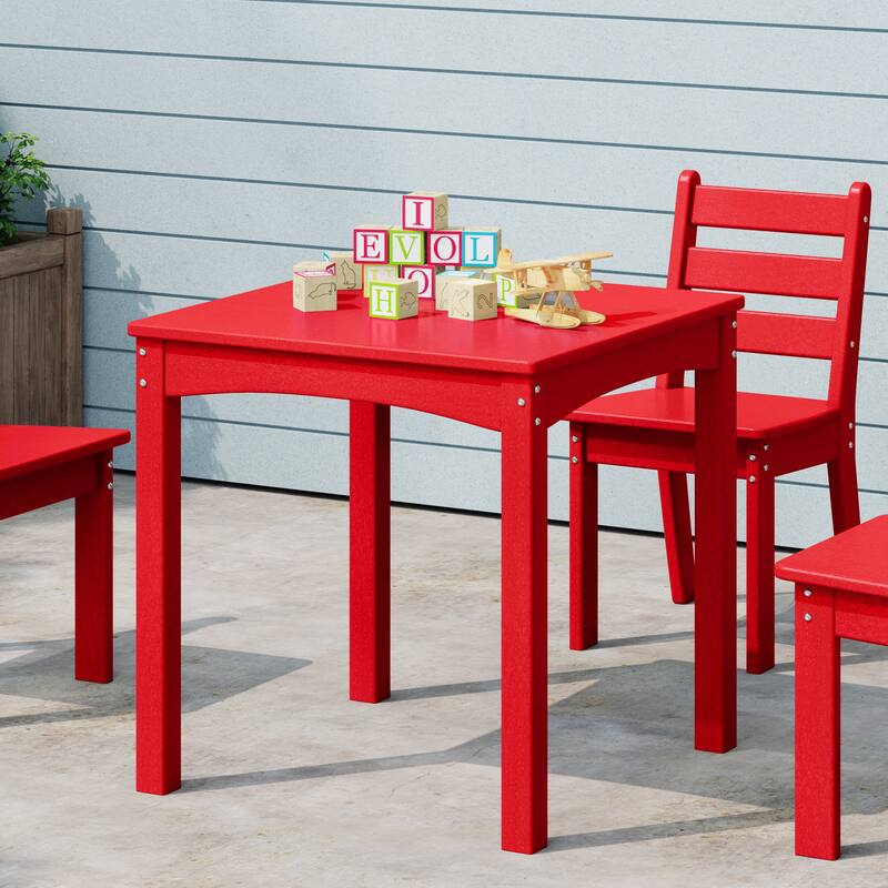Polytrends Garden Party Kids Outdoor 24" Dining Table