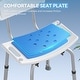 preview thumbnail 3 of 7, Shower Chair for Shower and Bathtub with Removable Back, 6 Levels Height Adjustable, 400 LBS Weight Capacity
