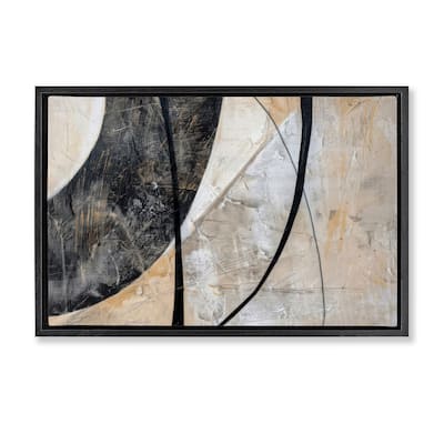 Stupell Arched Urban Abstract Framed Floater Canvas Wall Art Design By LSR Creative Studio