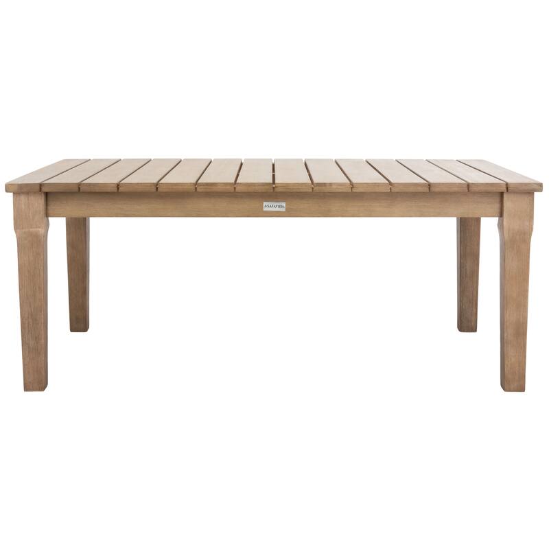 SAFAVIEH Couture Kathern Wood Patio Coffee Table. - 47.4" x 26.4" x 18.5" - 47"W x 26"D x 19"H