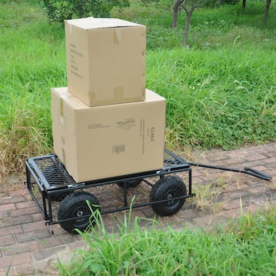 Wagon Cart Garden Cart Trucks for Transport Firewood & Garden Care