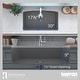 preview thumbnail 6 of 15, Karran Undermount Quartz Double Bowl Kitchen Sink