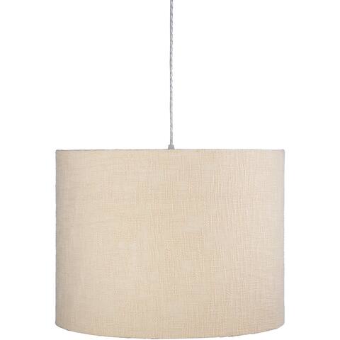 Artistic Weavers Moira Ivory Cotton 21-inch Drum Pendant - 16"H x 21"W x 21"D