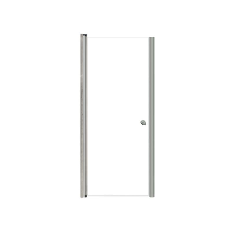 Transolid LSD297006C Lyna 70" High x 29" Wide Pivot Frameless Shower - Brushed Stainless