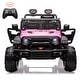 preview thumbnail 6 of 23, 2 Seaters Kids Ride On Truck with Remote Control,20" Large Seat Ride On Car Pink
