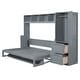 preview thumbnail 45 of 48, Full and Queen Murphy Beds Wall Beds with Wardrobes and Drawers