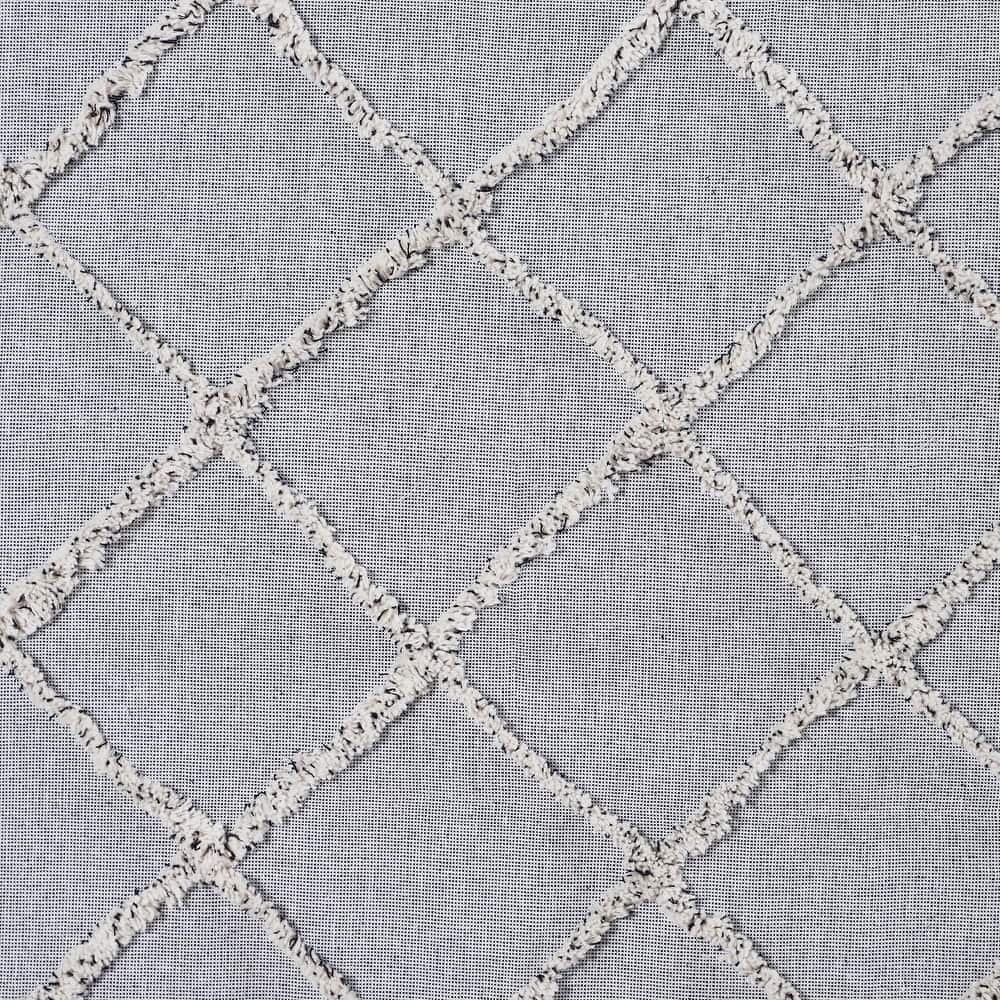 Frayed Lattice Creme & Black Valance 16x72 - M