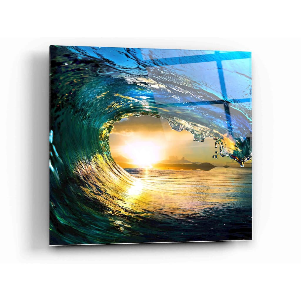 Epic Art 'The Language of Waves' Acrylic Glass Wall Art