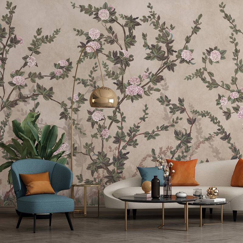 Midnight Rose Garden Vintage Charm Wallpaper Mural