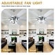 preview thumbnail 7 of 11, Cusp Barn 52"/72" Modern Large Ceiling Fan with Lights and Remote, 8-Blade Reversible DC Motor DIY Shape Chandelier Ceiling Fan