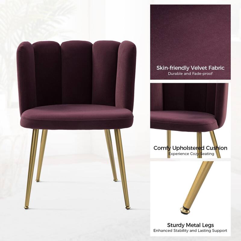 Anjela Side Chair with Tufted Back Set of 2