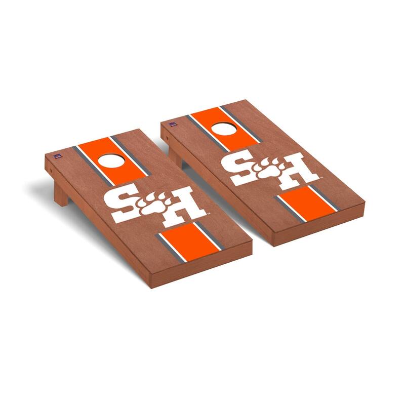 Sam Houston State SHSU Bearkats Rosewood Cornhole Board Set