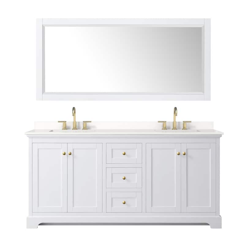 Wyndham Collection WCV232372D-QTZ-US3M70 Avery 72" Free Standing