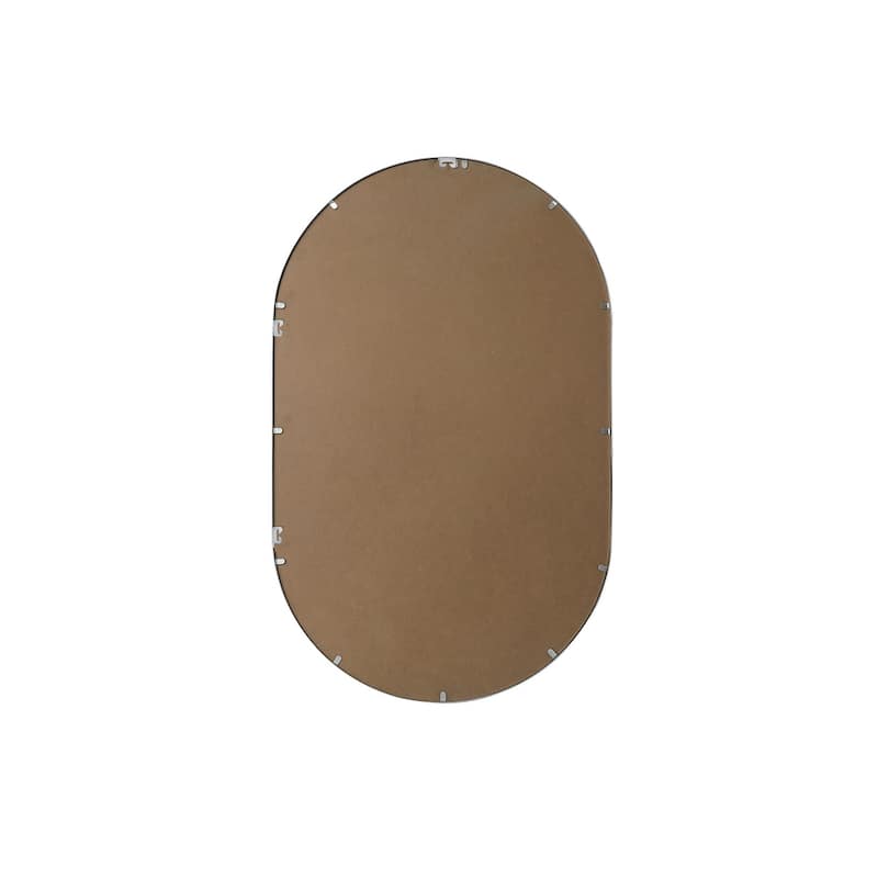 Indigo Home Metal Frame Oval Mirror 30x48 Inch