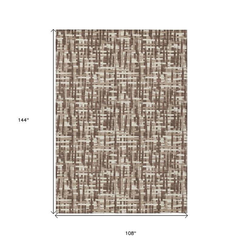 HomeRoots Abstract Transitional Rectangle Outdoor Rug