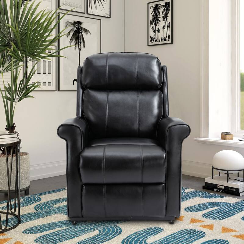GZMR Faux Leather Elderly Power Lift Recliner Chair